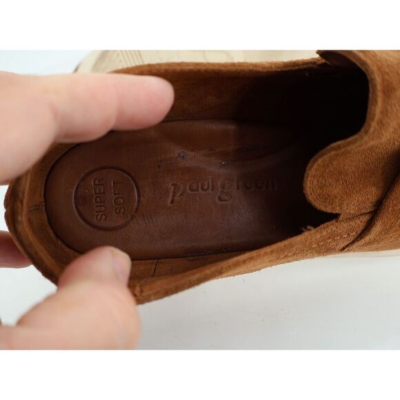 Paul Green Womens Sadie Flat Loafers Brown Suede Slip On Size 9 US / 6.5 UK - Picture 10 of 13